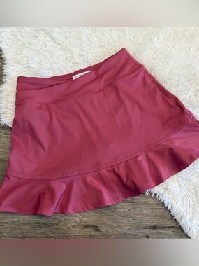 Sincerely Jules Golf Tennis Ruffle Skort Preppy Clean Built-In Shorts XS Mauve